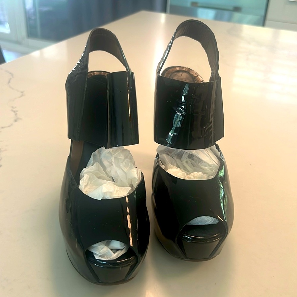 Marni Patten leather heeled shoes